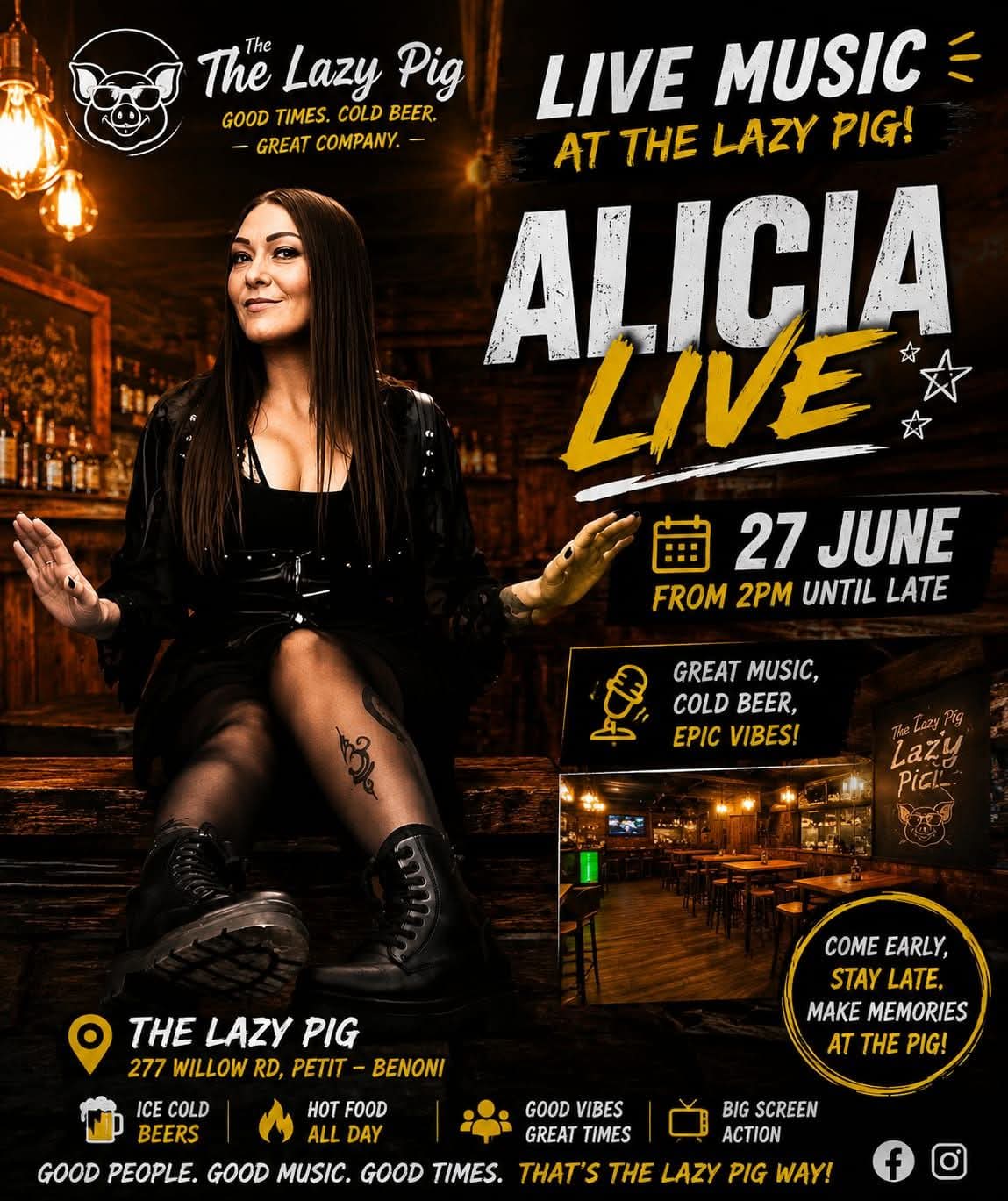 Alicia @ The Lazy Pig · Benoni 27 Jun