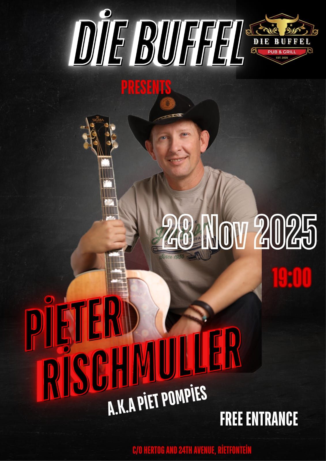 Pieter Rischmuller @ Die Buffel 28 Nov