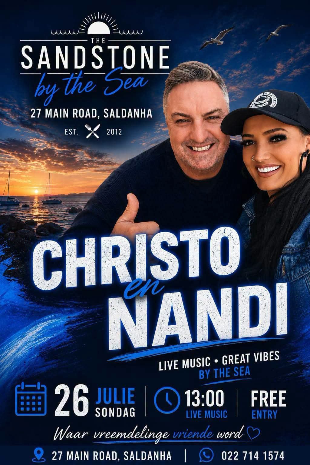 Christo en Nandi @ The Sandstone by the Sea 26 Jul
