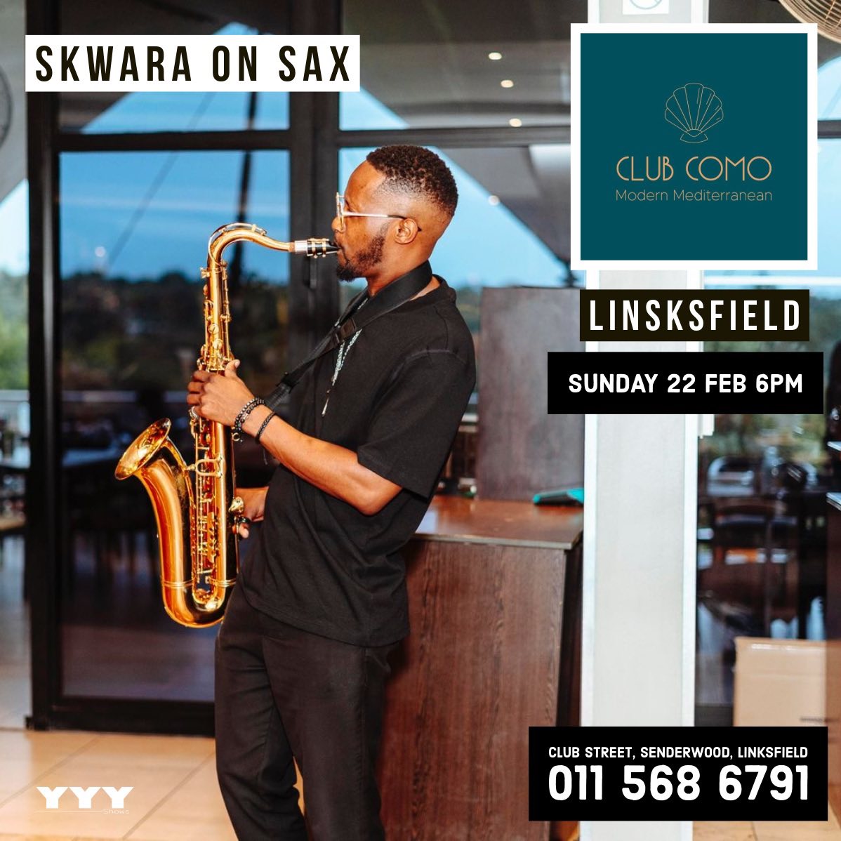 Skwara on Sax @ Club Como Linksfield 22 Feb - Image 1