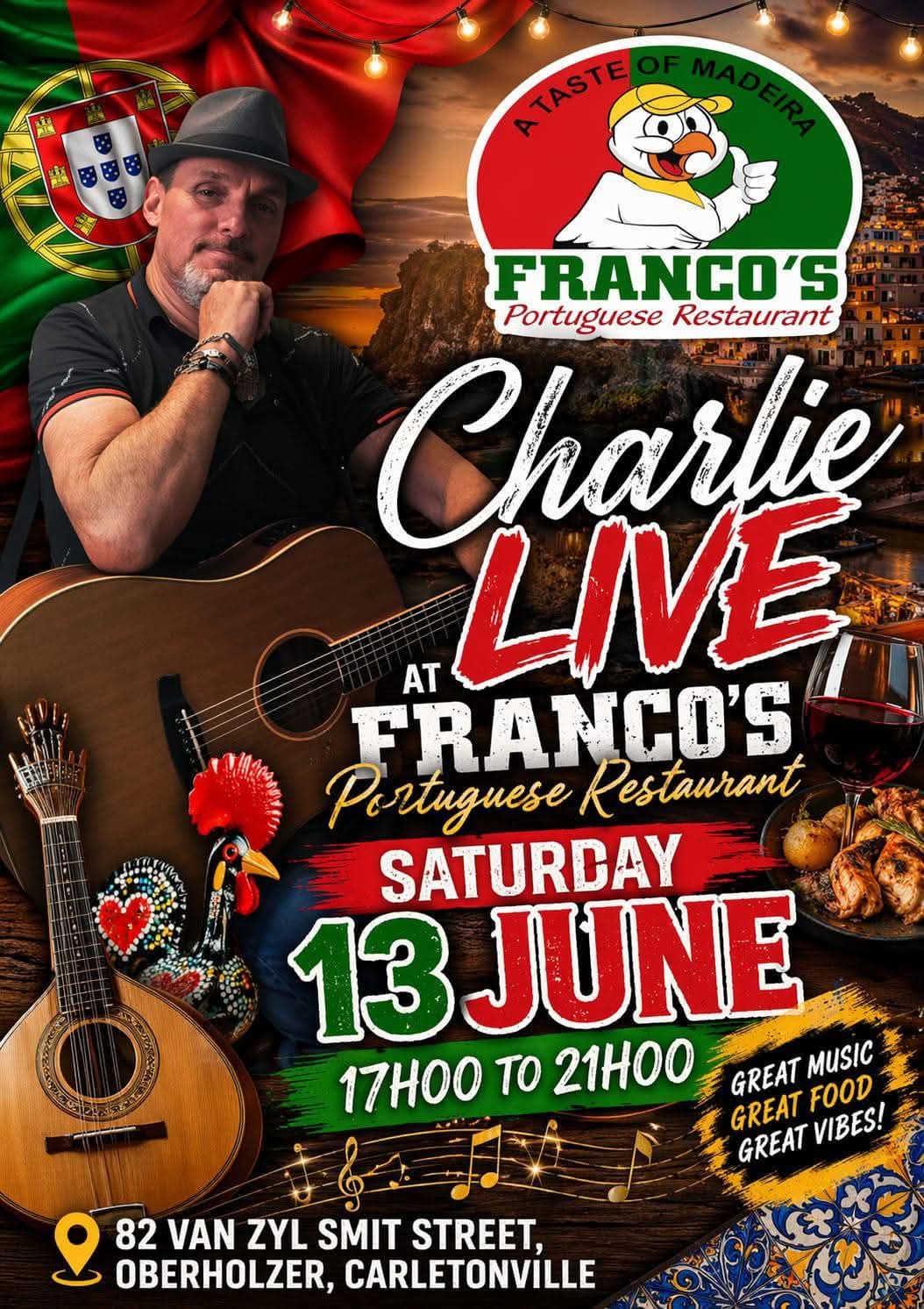 Charlie Live @ Franco's Portuguese Restaurant