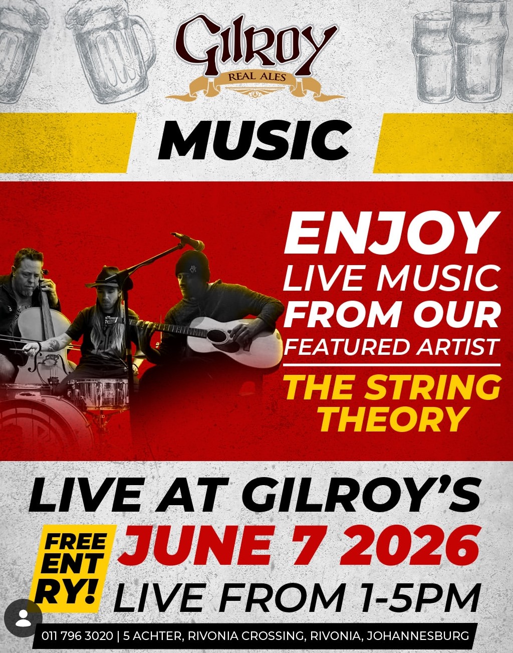 The String Theory Live at Gilroy's