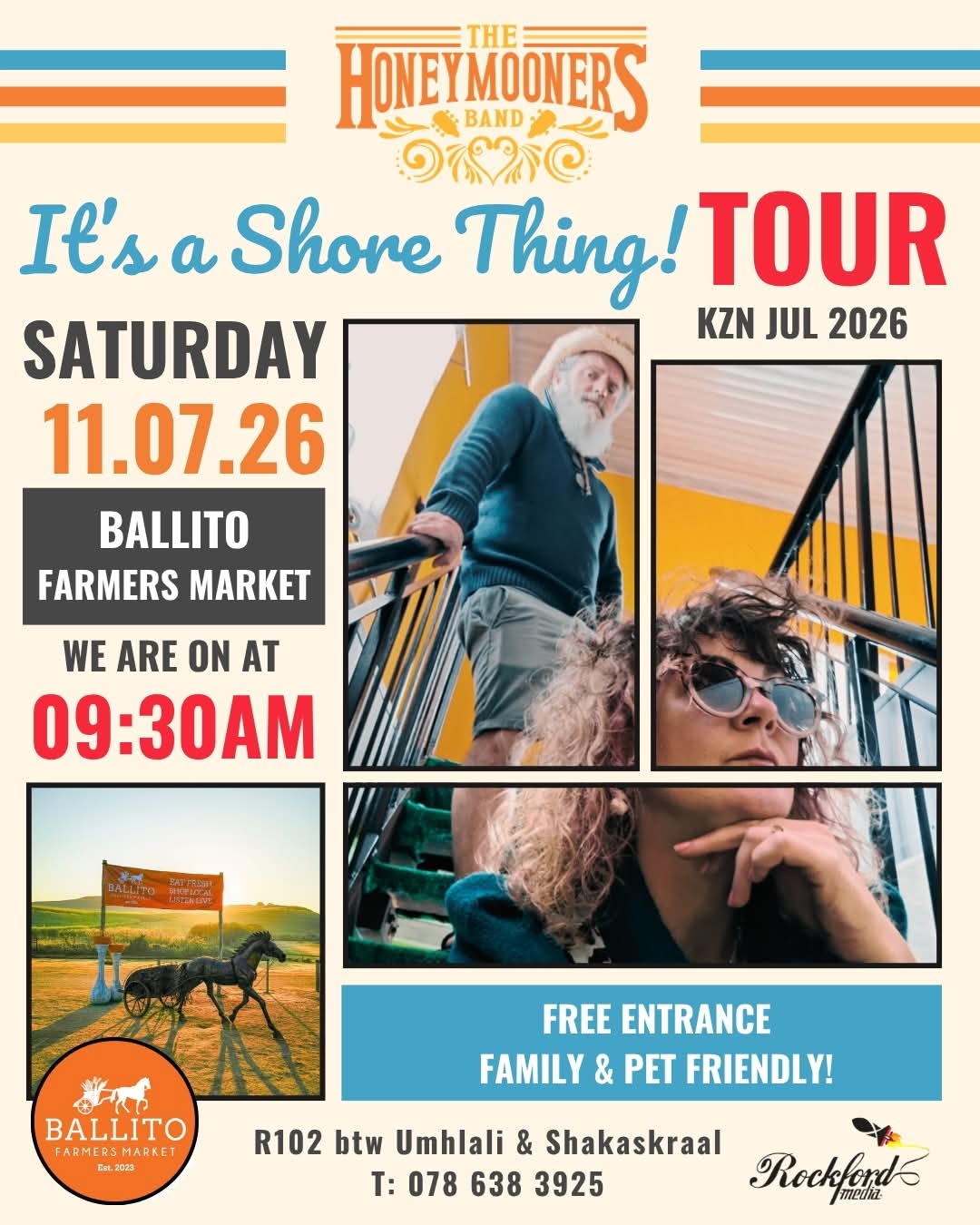 The Honeymooners @ Ballito Farmers Market · Ballito 11 Jul