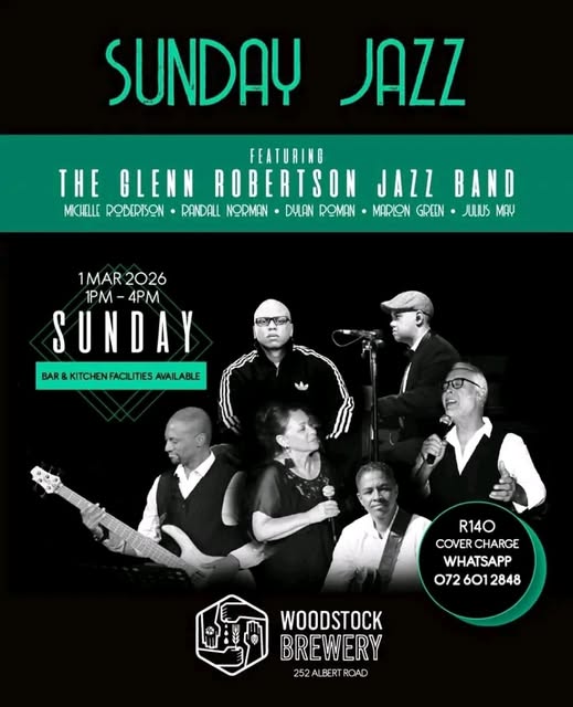 THE GLENN ROBERTSON JAZZ BAND SUNDAY @ JAZZ Woodstock Brewery - 1 Mar