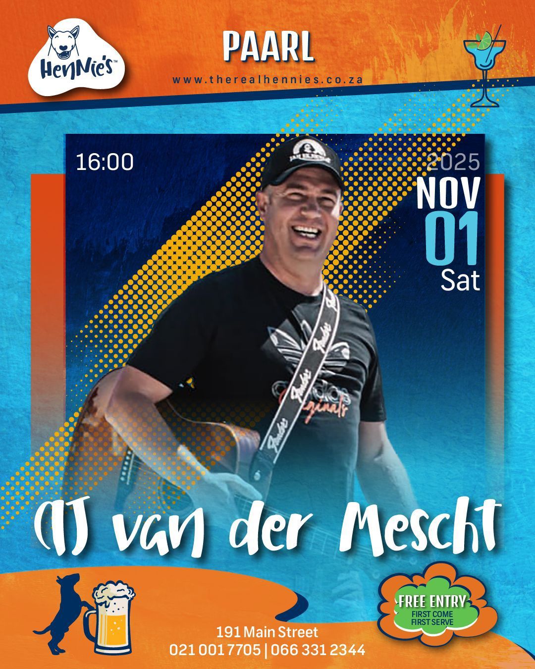 AJ Van Der Mescht @ Hennies Paarl 1 Nov