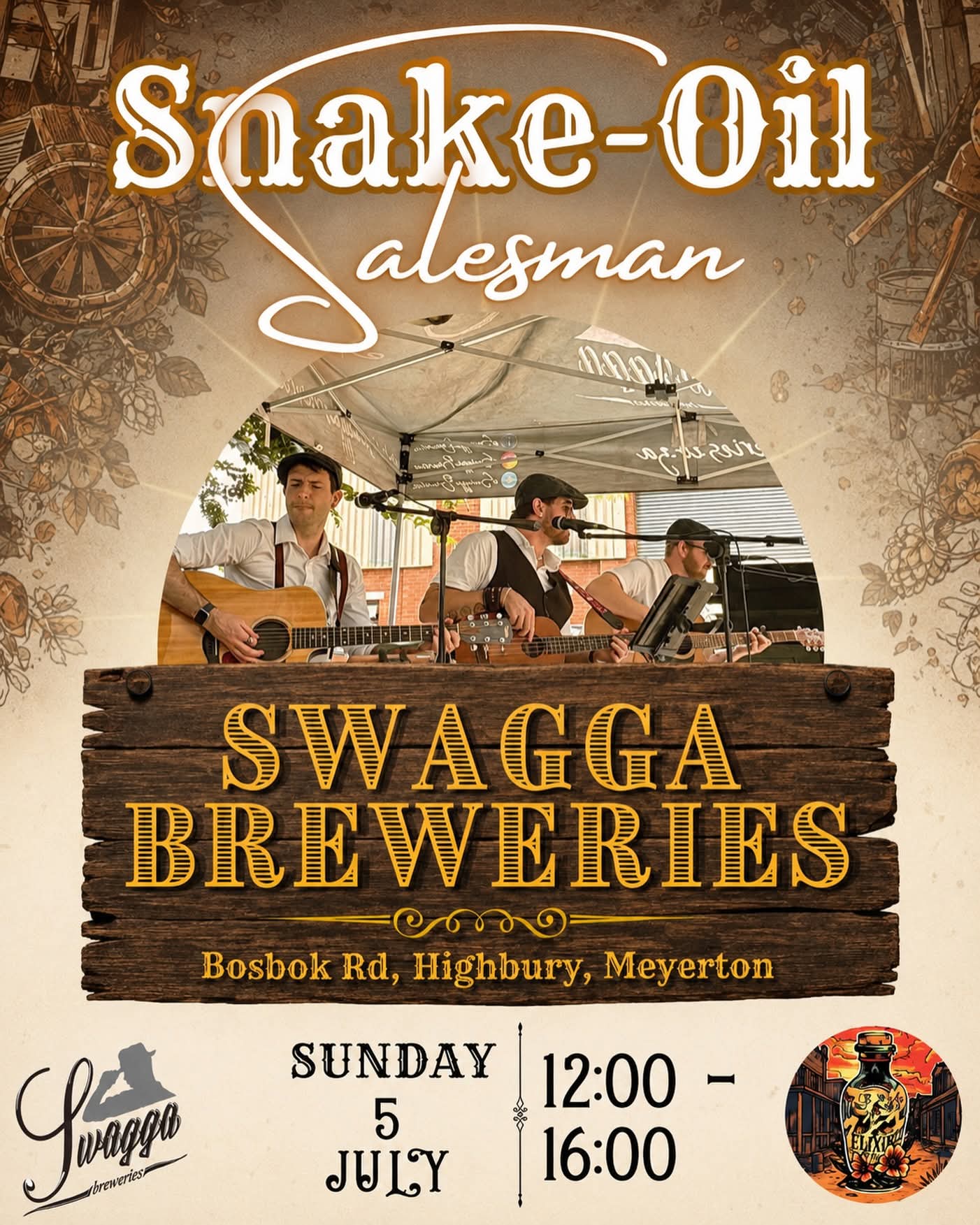 Snake-Oil Salesman @ Swagga Breweries, Meyerton · Meyerton 5 Jul
