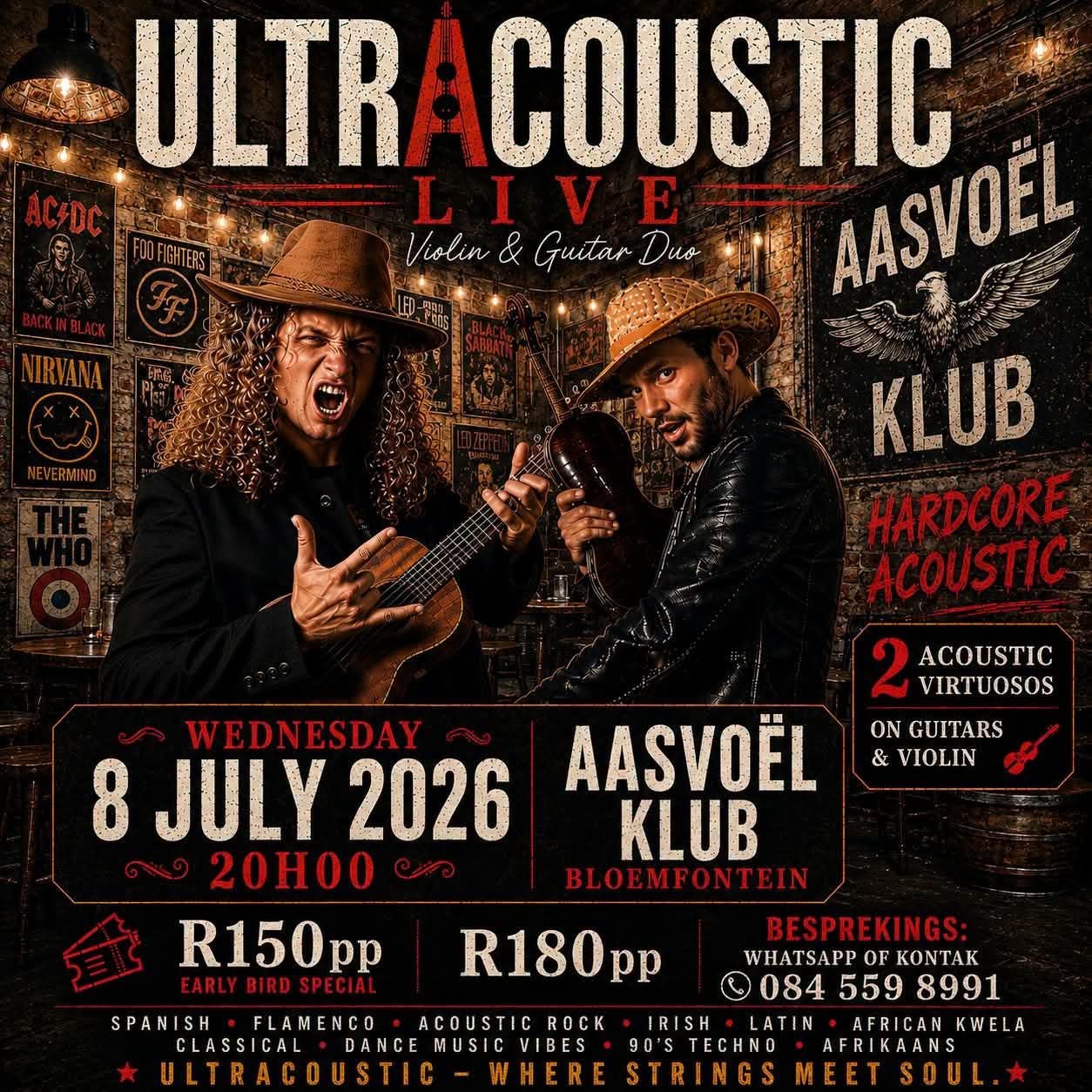 ULTRACOUSTIC @ Aasvoël Klub, Bloemfontein · Bloemfontein 8 Jul