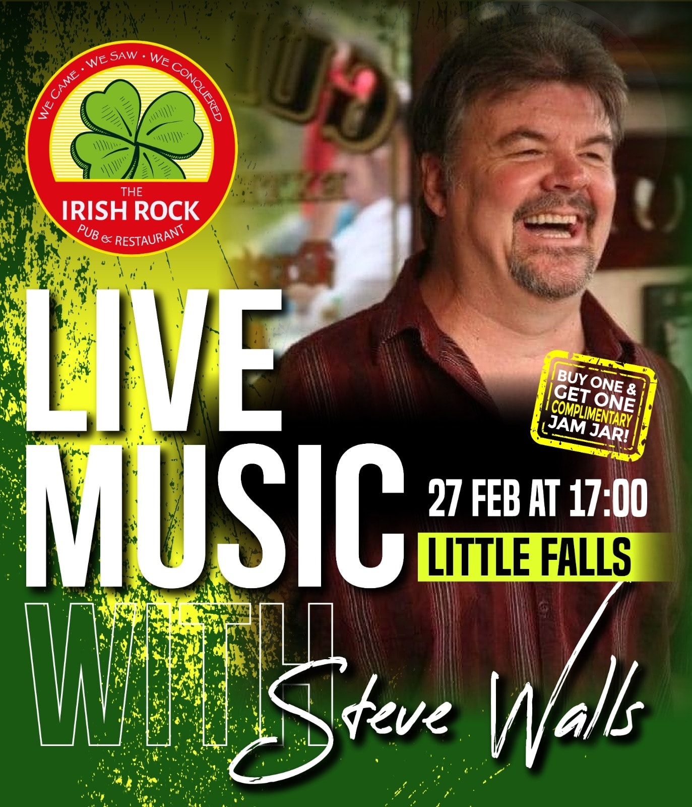 Steve Walls @ The Irish Rock Little Falls 27 Feb - Image 1