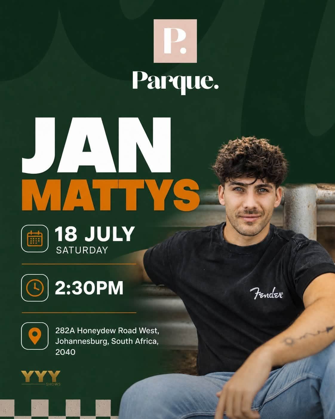 Jan-Mattys @ Parque · Johannesburg 18 Jul