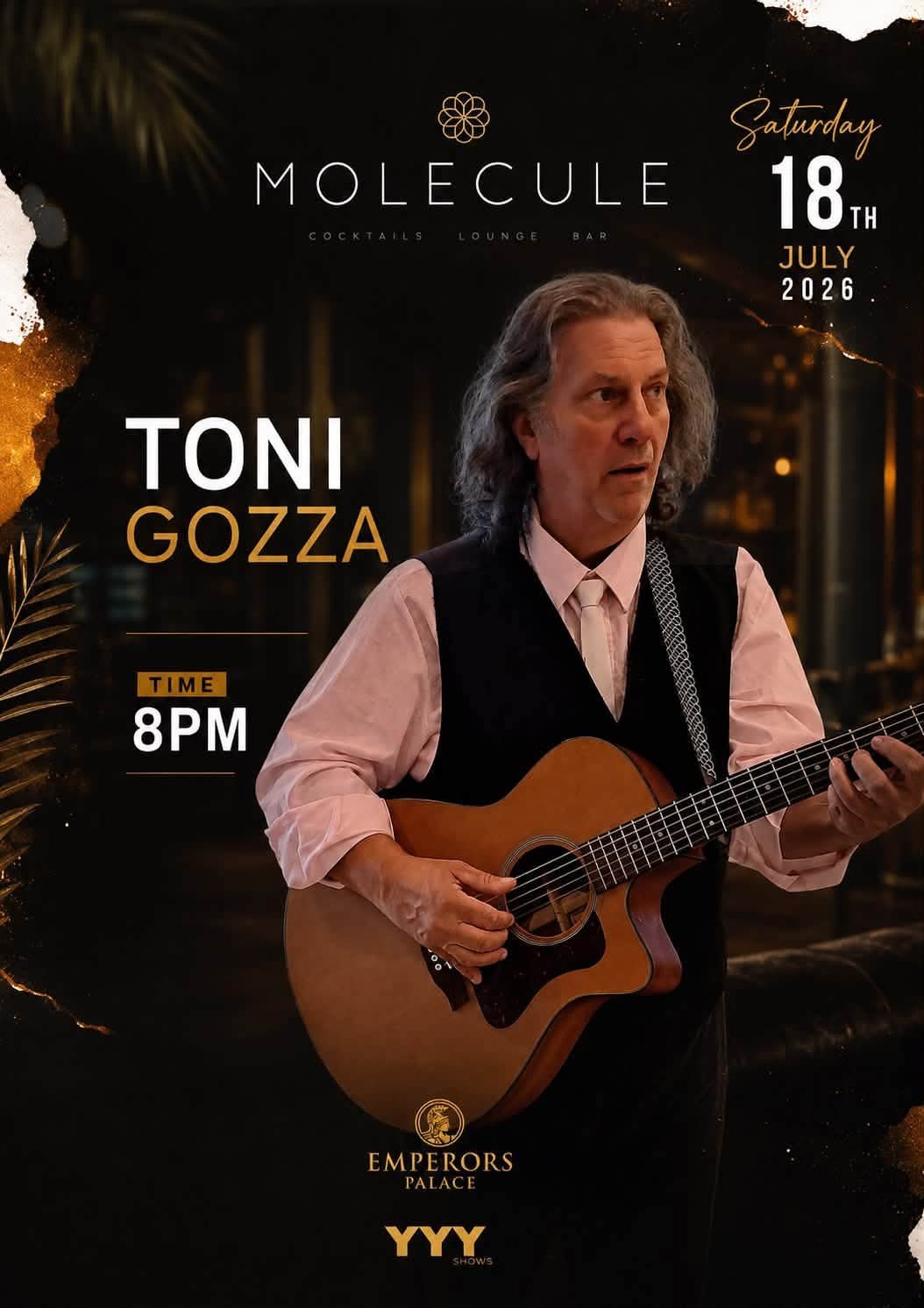 Toni Gozza @ Molecule Cocktail Lounge, Emperors Palace 18 Jul