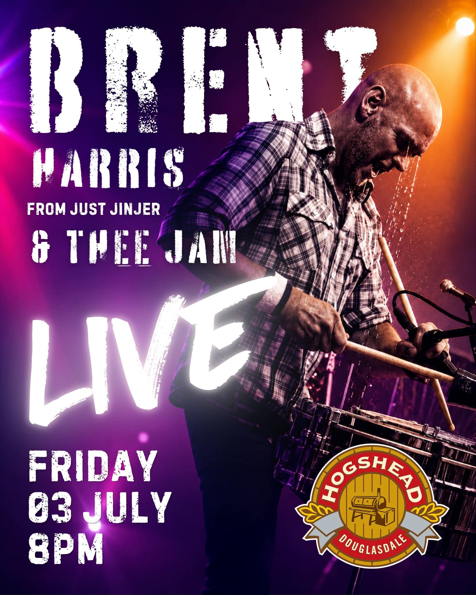 Brent Harris and Thee Jam @ Hogshead Douglasdale 3 Jul