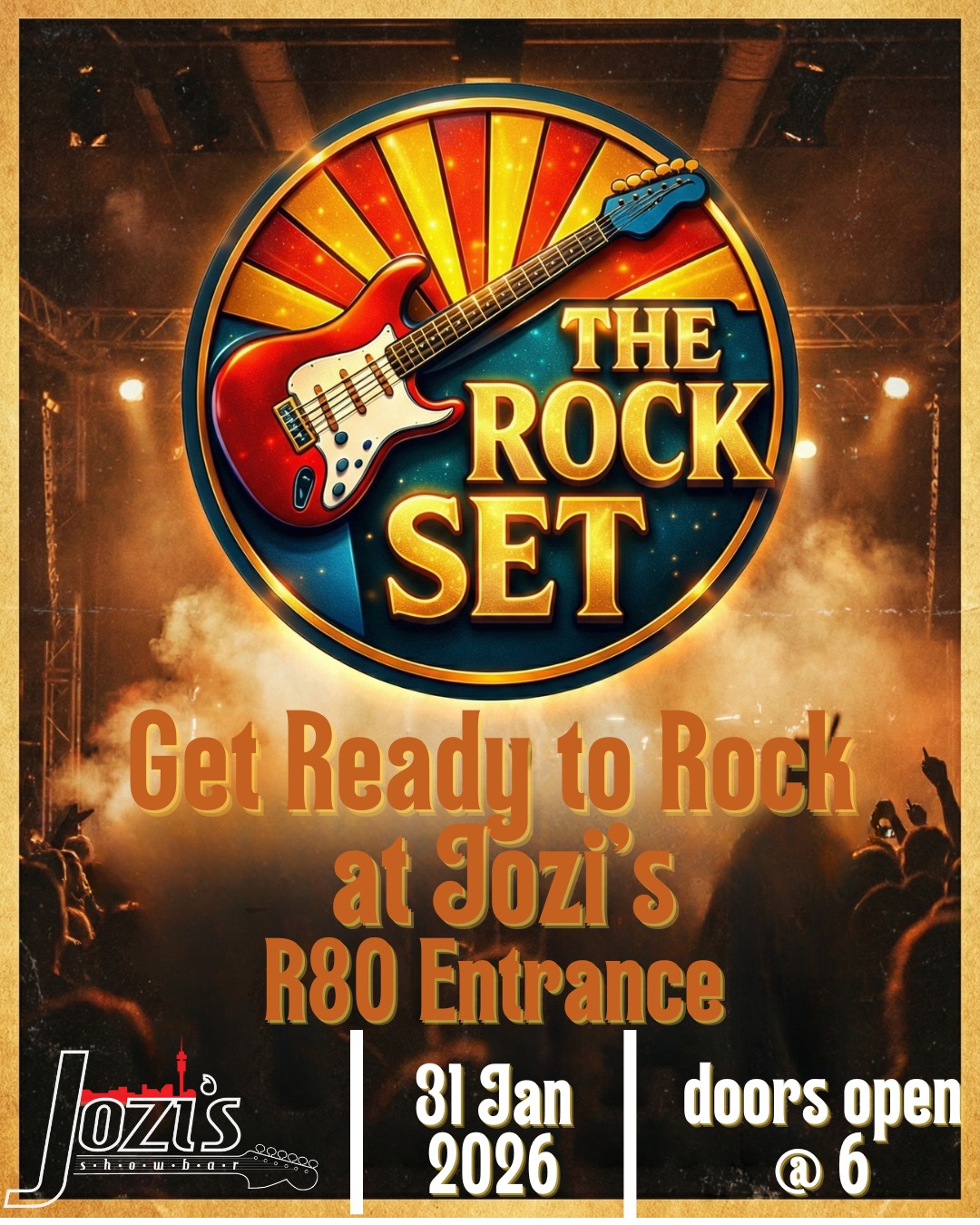 The Rock Set LIVE at Jozi's!  31 Jan - Image 1