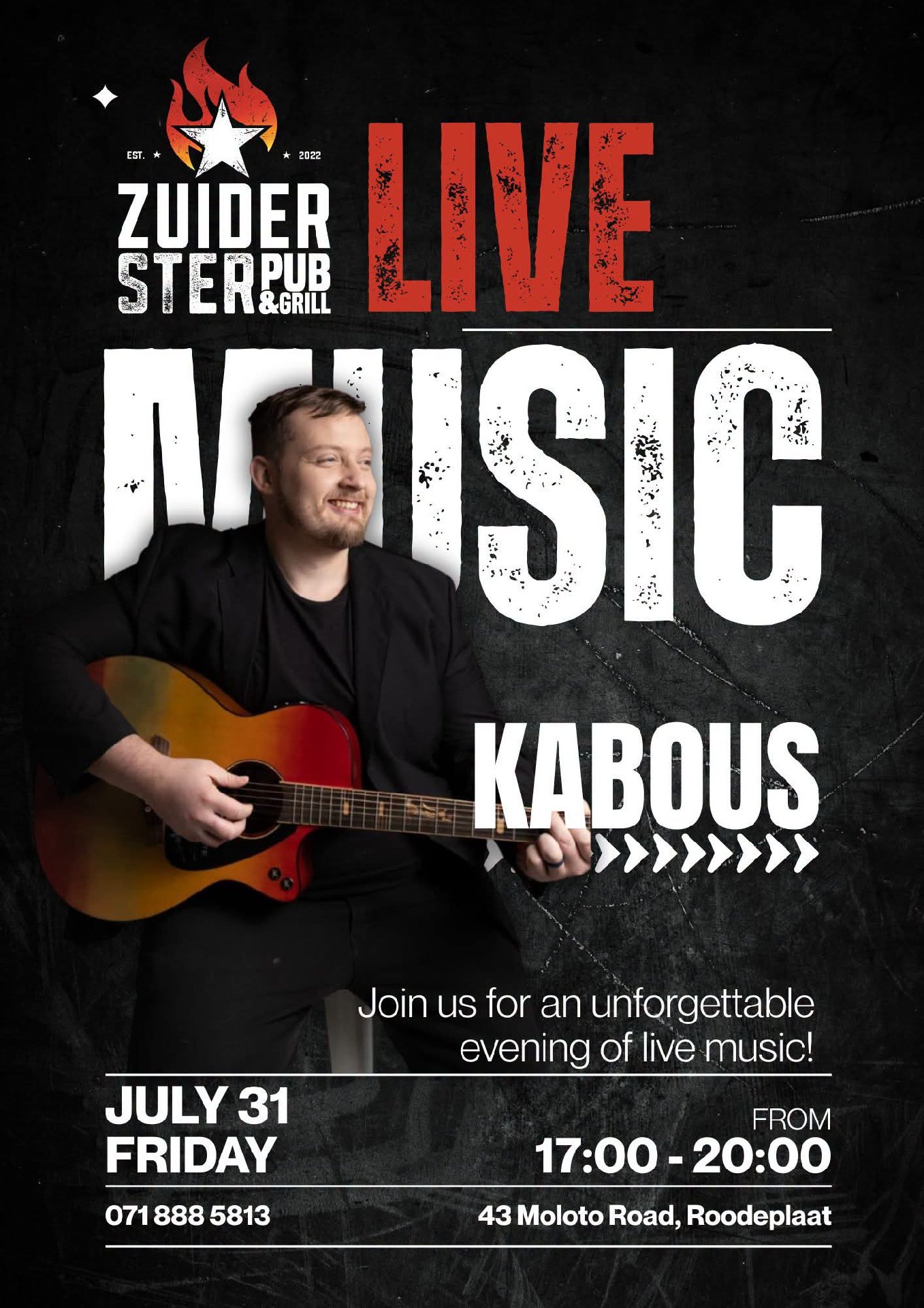 Kabous @ Zuider Ster Pub & Grill 31 Jul