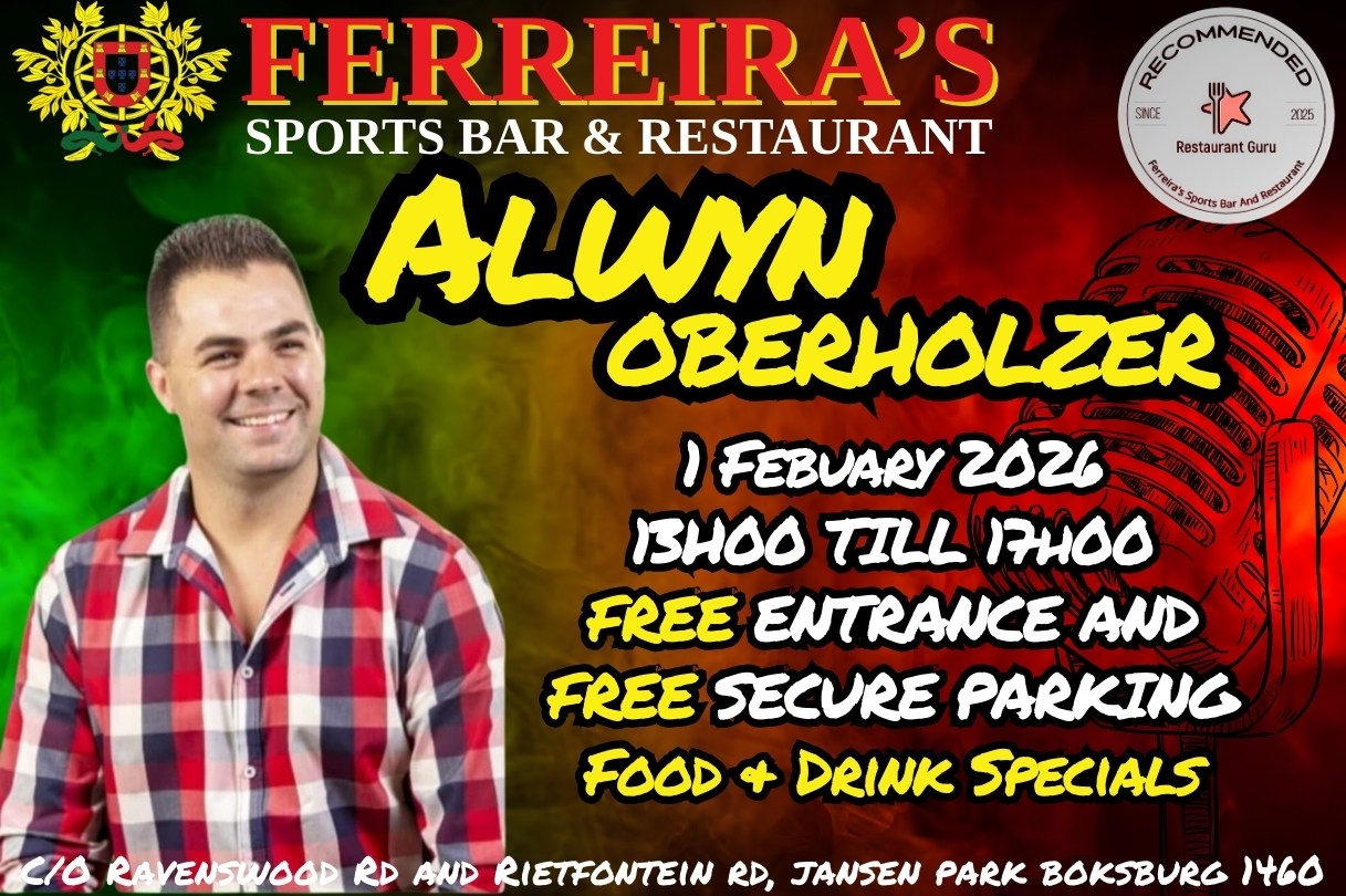 Alwyn Oberholzer @ Ferreira's Sports Bar 1 Feb - Image 1