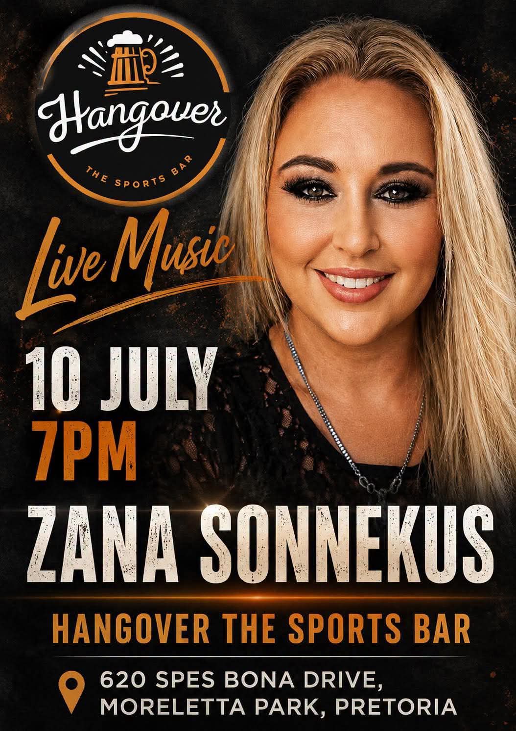 Zana Sonnekus @ The Hangover Sports Bar 10 Jul