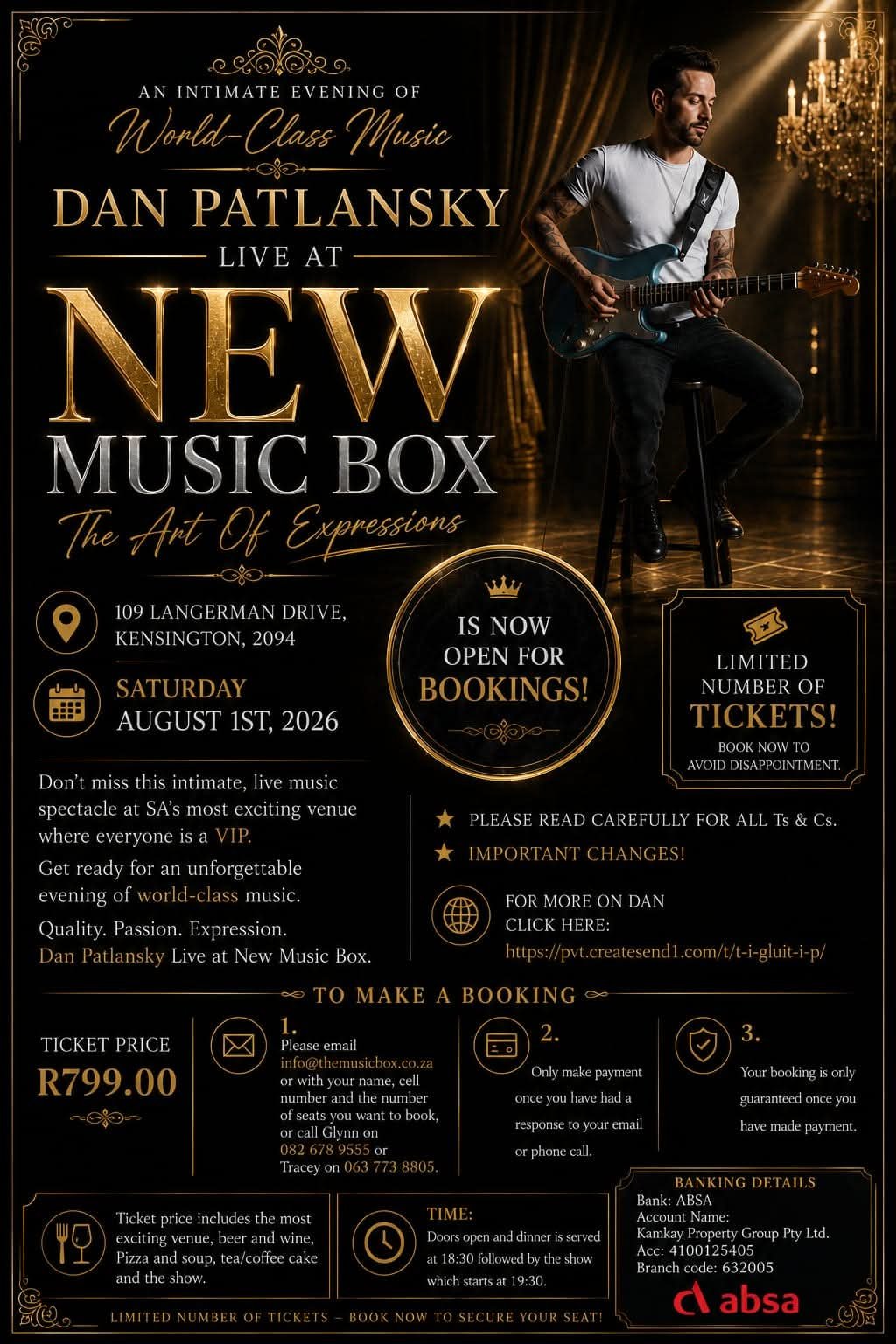 Dan Patlansky @ New Music Box 1 Aug