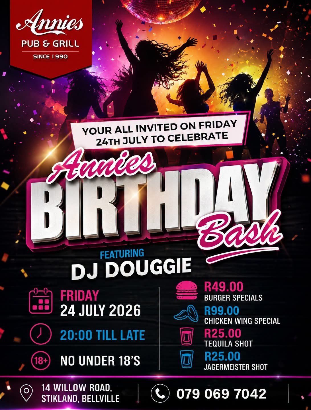 DJ Douggie @ Annie's Pub & Grill 24 Jul