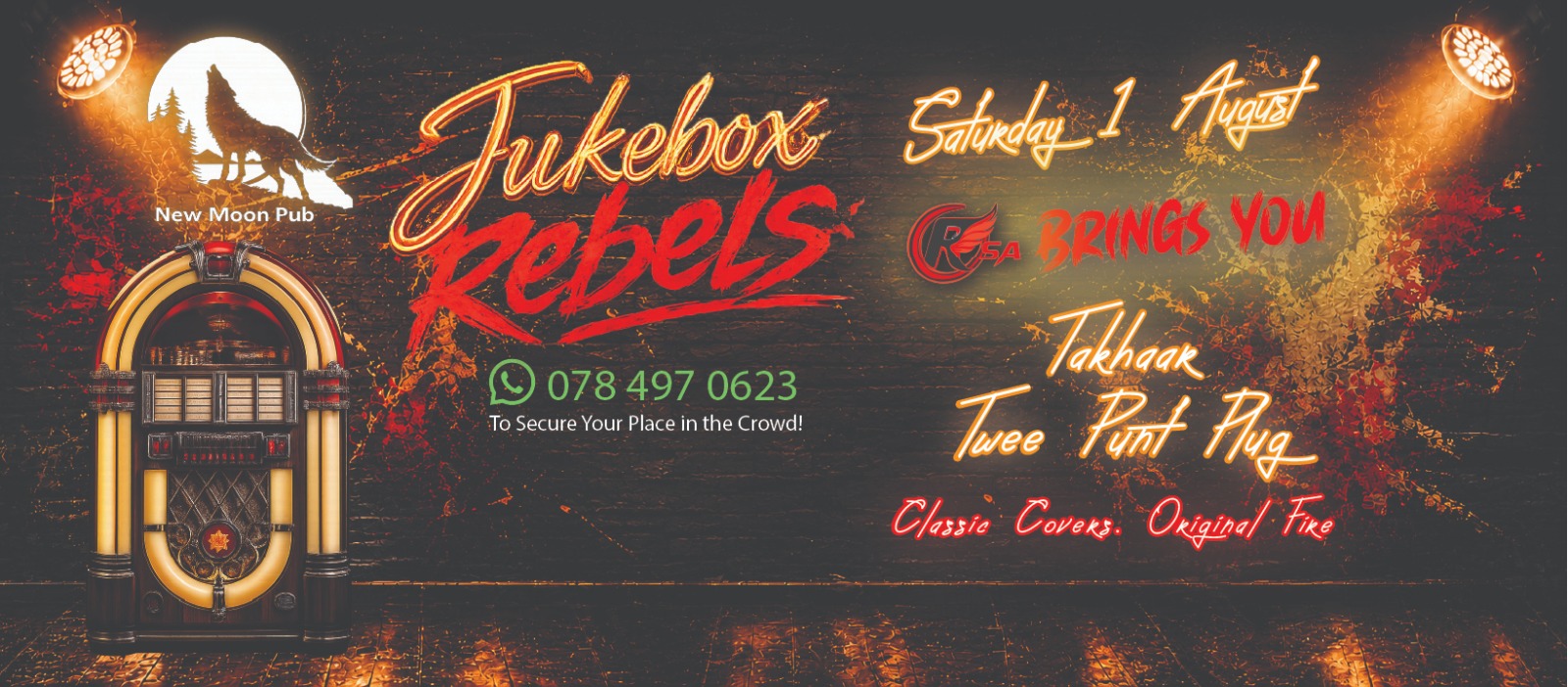 New Moon Pub presents Jukebox Rebels with Takhaar and Twee punt plug - Image 1