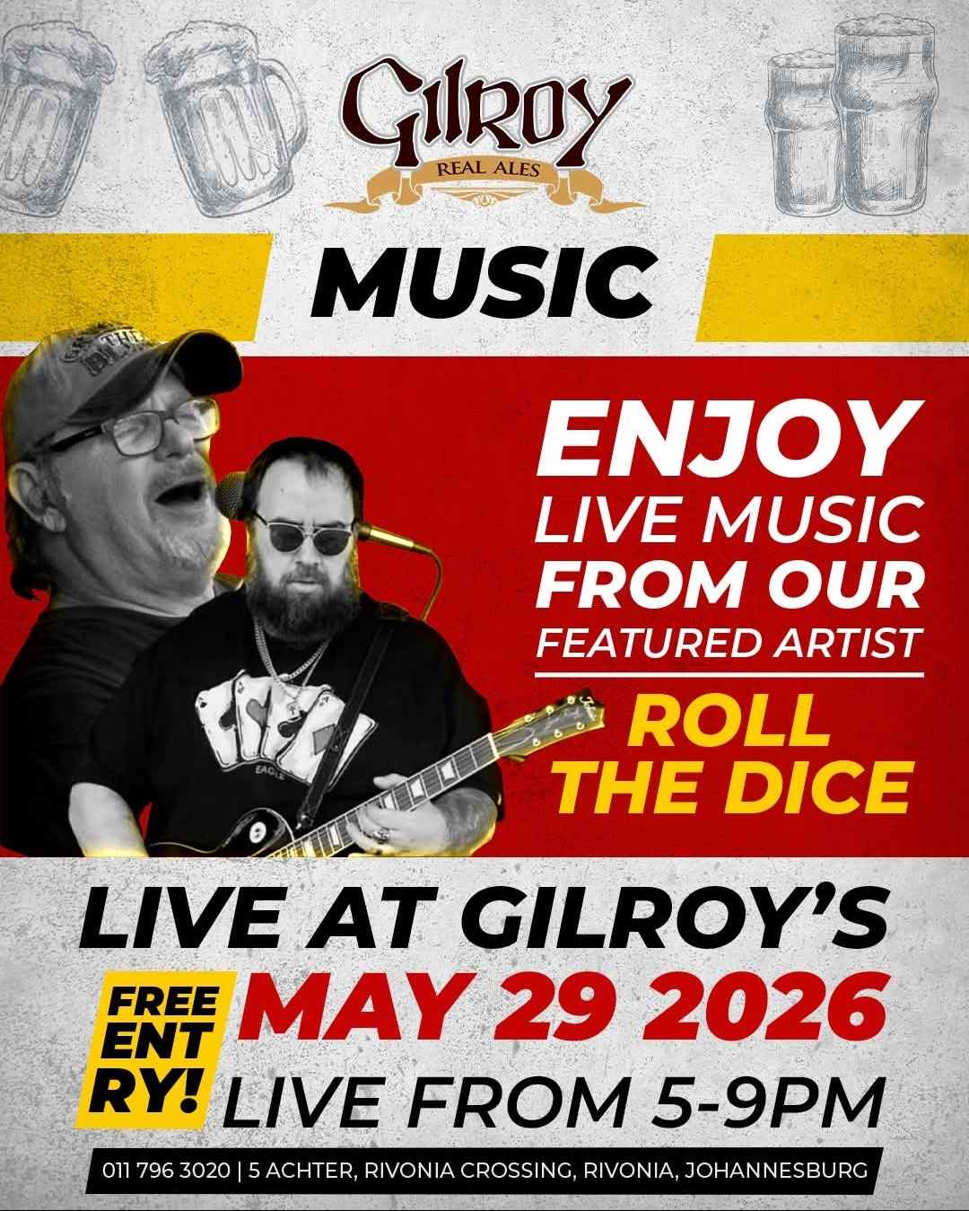 Roll The Dice @ Gilroy's, 29-05-2026 17:00 - Image 1
