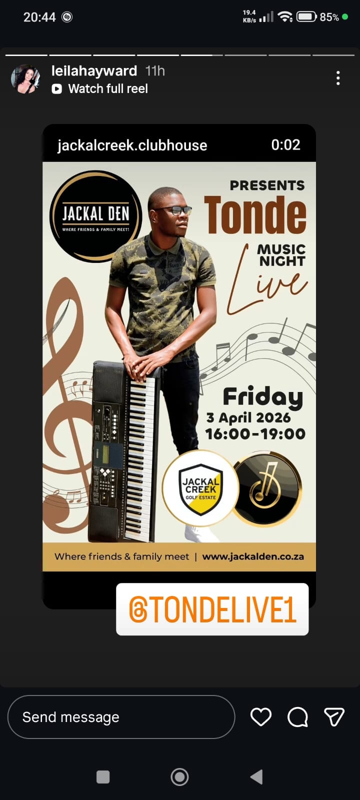 Tonde @ Eagle Canyon Golf Estate, 03-04-2026 16:00