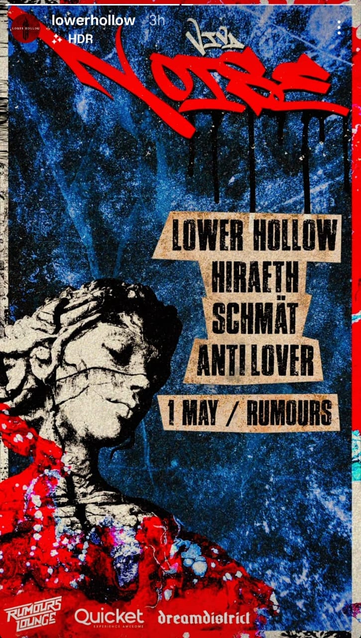Lower Hollow, Hiraeth, Schmat, Anti Lover @ Rumours Lounge, 01-05-2026 - Image 1