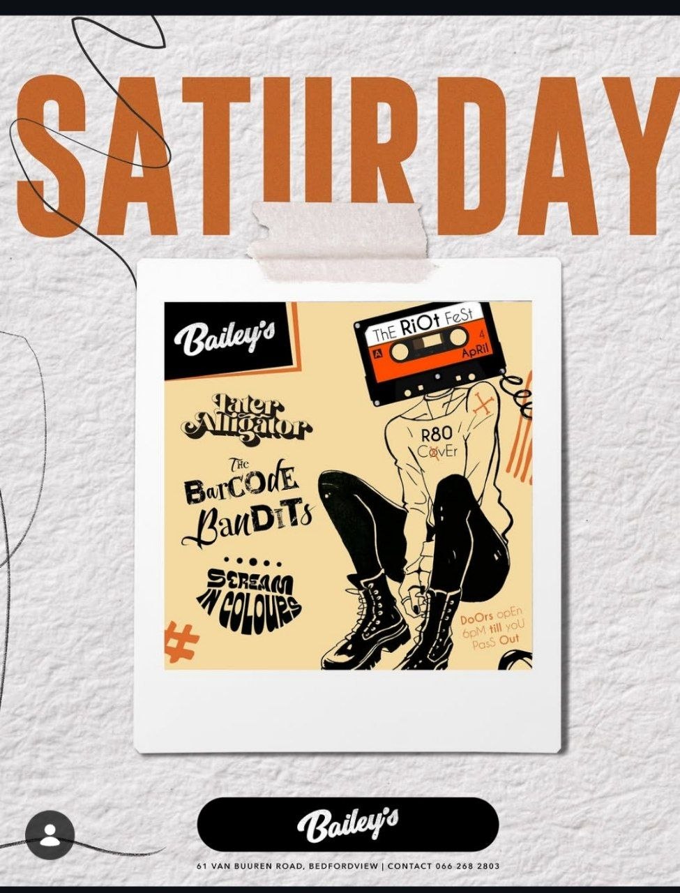 Later Alligator, The Barcode Bandits, Scream in Colours @ Bailey'S, 4 April 2026