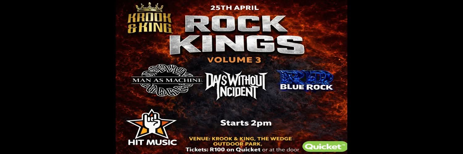 Rock Kings volume 3 @ Krooked Kings 25 April 2pm, R100 - Image 1