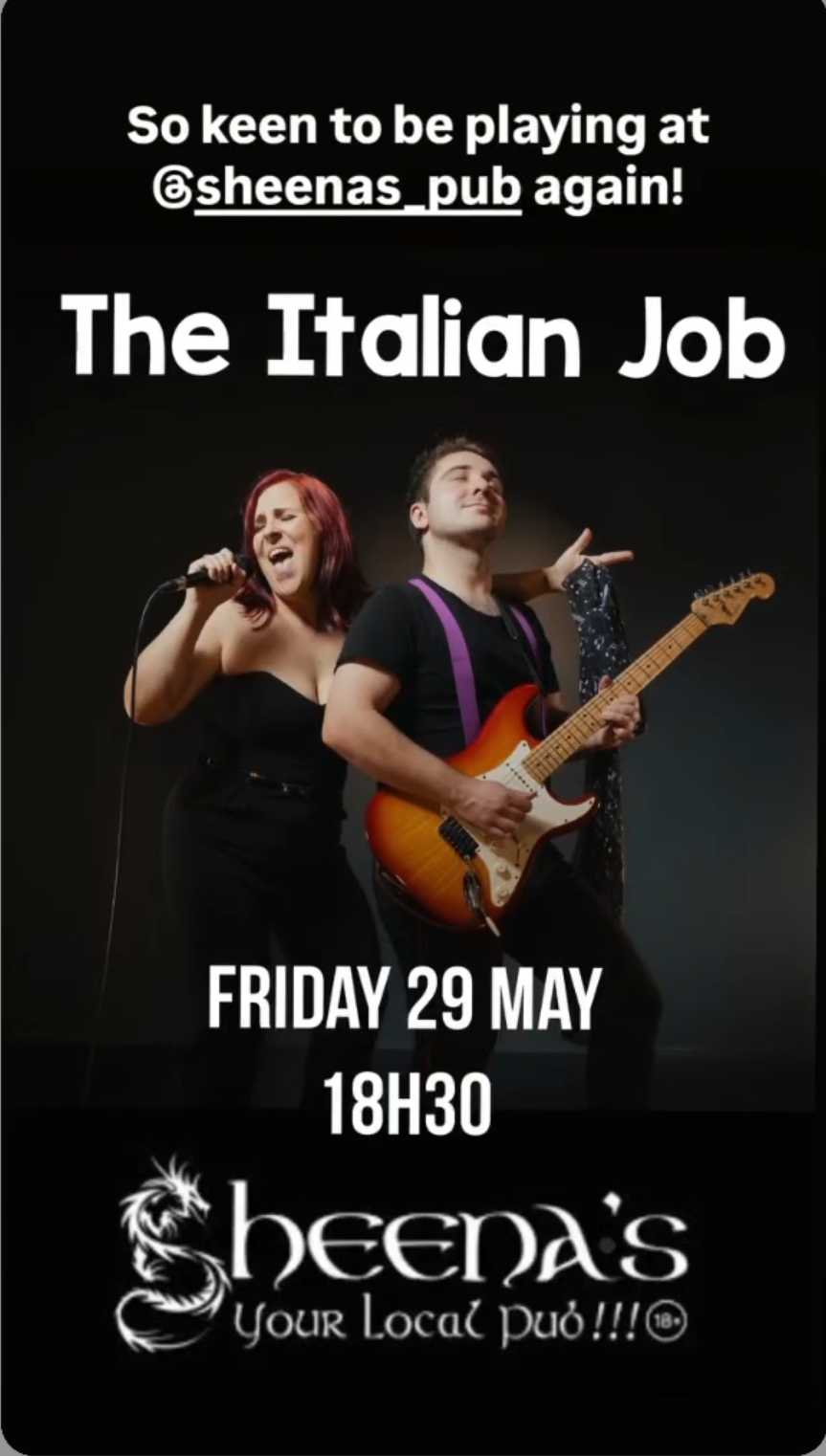 The Italian Job @ Sheena's Pub, 29-05-2026 18:30 - Image 1