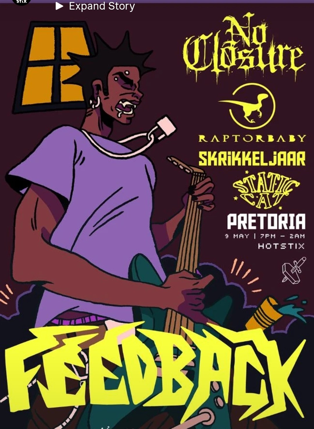 No Closure, Raptorbaby, Skrikkeljaar, Static Cat @ Hotstix, 09-05-2026 19:00
