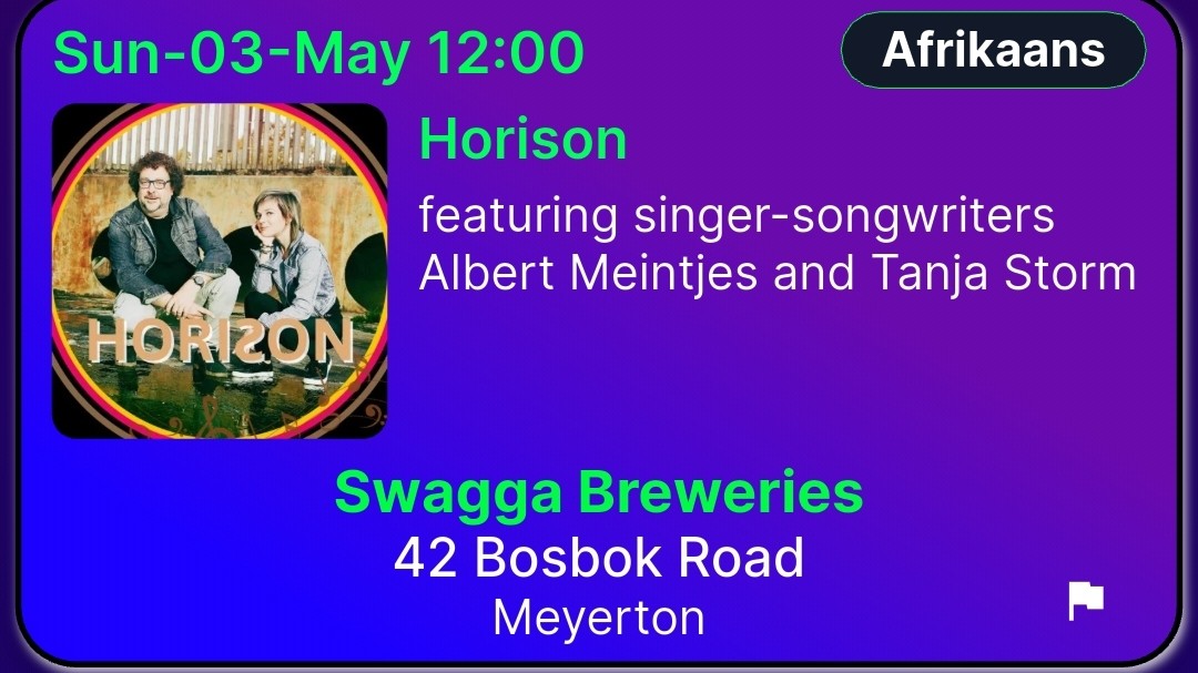Horison @ Swagga Breweries, 03-05-2026 12:00