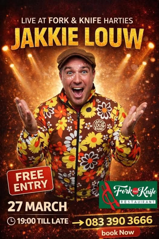 Jakkie Louw @ Fork & Knife, 27 March 2026 19:00