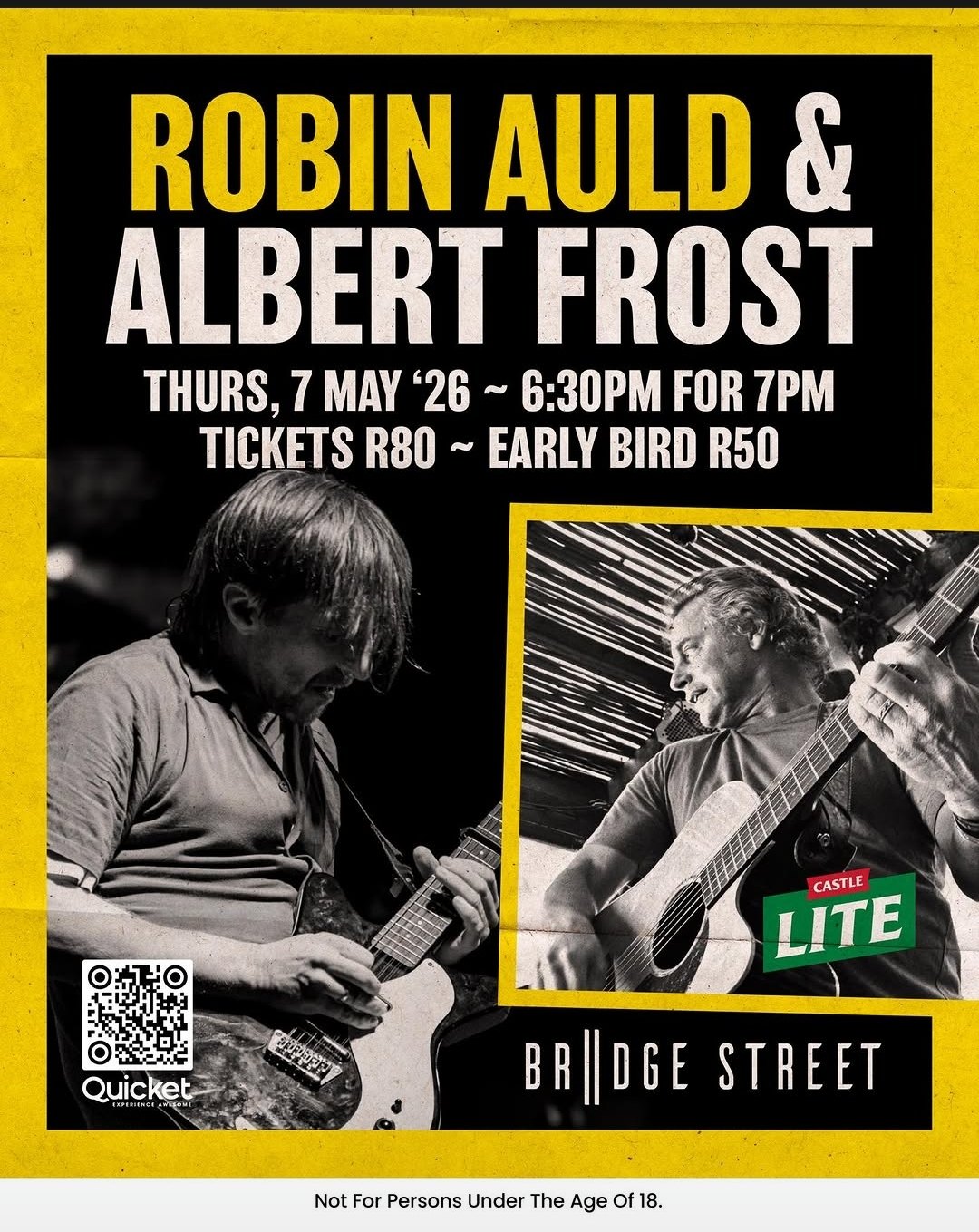 Robin Auld & Albert Frost @ Bridge Street, 07-05-2026 18:30, R80 - Image 1