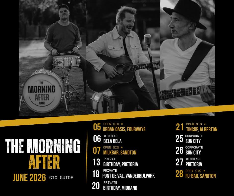 The Morning After @ Urban Oasis 5 June 7pm