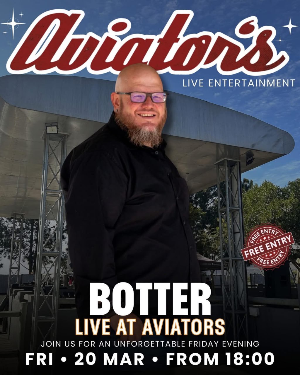 Botter @ Aviator, Harties, 20 March 2026 18:00, Free