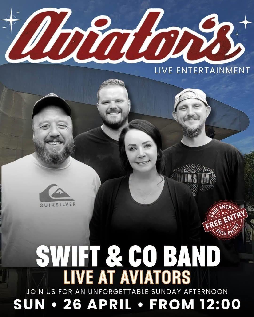 Swift & Co Band @ Aviator, Harties, 26-04-2026 12:00
