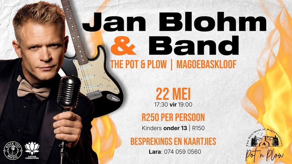 Jan Blohm @ The Pot & Plow, 22-05-2026 17:30, R250