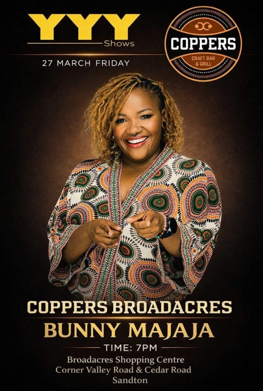 Bunny Majaja @ Coppers Craft Bar & Grill, Broadacres, 27 March 2026 19:00