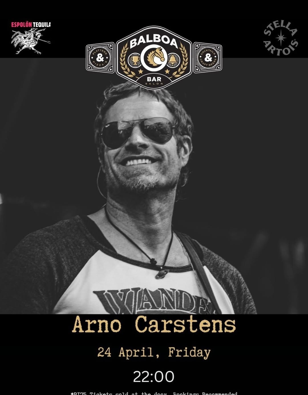 Arno Carstens @ Balboa Balcony Bar, Stellenbosch, 24-04-2026 22:00 - Image 1