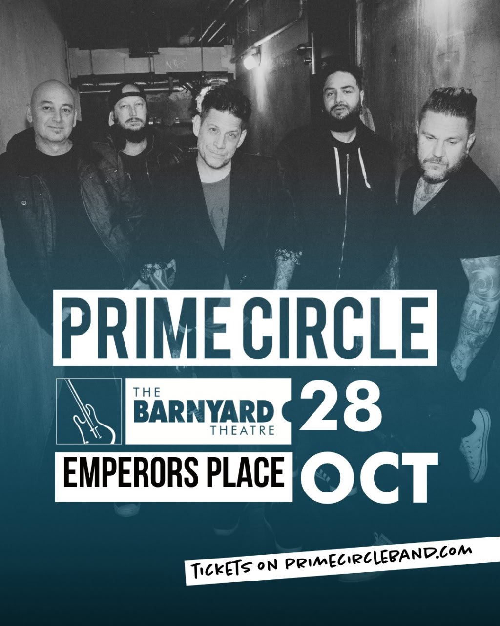 Prime Circle @ The Barnyard Theatre, Emperors Place, 28 October 2026
